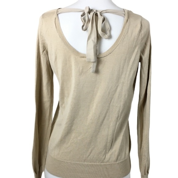 SEZANE Sweater Lace Beige Tie - Picture 2 of 8